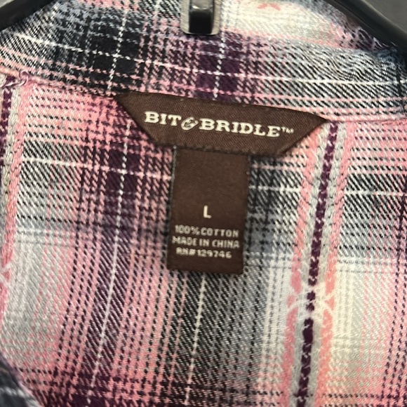 Plaid Button-Up Shirt - Picture 2 of 8